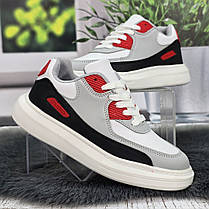 Кросівки жіночі FDEK білі з сірим демісезонні 4237, фото 3