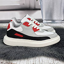 Кросівки жіночі FDEK білі з сірим демісезонні 4237, фото 4