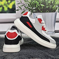 Кросівки жіночі FDEK білі з сірим демісезонні 4237, фото 5