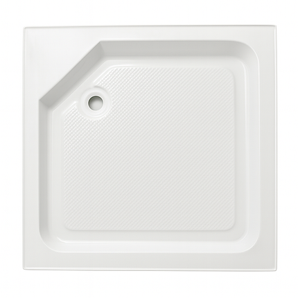 Душовий піддон SaNi 002 80х80х12 см квадратний акриловий, фото 2