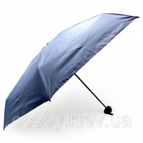 Парасолька механічна (висота — 53 см; діаметр купола — 82 см; довжина в складеному вигляді: 17 см) СІРА, фото 1