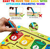 Дитяча логічна дошка магнітна гра сортер лабіринт для перетягування кульок розвиває мислення дитини, фото 2
