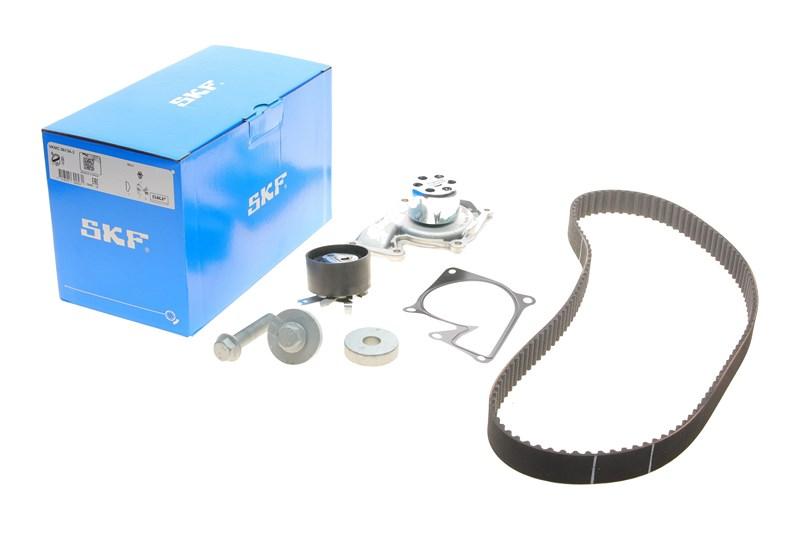 Водяний насос + комплект ГРМ NISSAN NV200, DACIA DUSTER, RENAULT MEGANE, SKF (VKMC061343), фото 1
