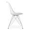 Стілець пластиковий сучасний з подушкою ТАУЕР С ніжки метал для кафе та холу, фото 4