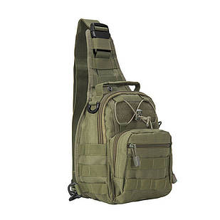 Тактична нагрудна сумка олива DALLEY-426 військова сумка через плече сумка армійська сумки через плече