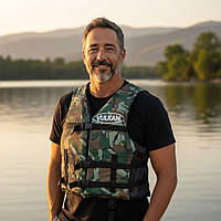 Камуфльований спасжилет VULKAN UNIVERSAL (40-100кг)