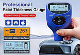 ТОЛИСТОНМЕР ЛКП Linshang LS239 (застосунок Android IOS, меню укр мова, АКБ) Fe+Zn+NFe + індикатор Fe шпаклівки, фото 6