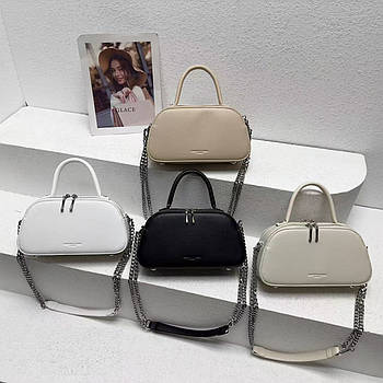 Сумка жіноча 26*23 см на два відділення зі штучної шкіри у різних кольорах Fuerya