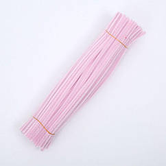 Синельний (пухнастий) дріт ніжно-рожевий 1 шт, 30 см