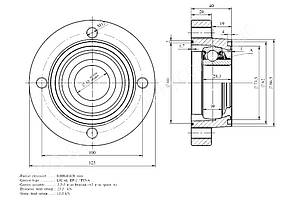 Підшипник в корпусі LSGR 207 TBS (PN 00032) XMVB, фото 3