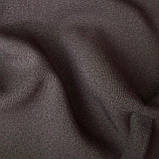Костюмна тканина щільна стрейч темно-коричнева, фото 3