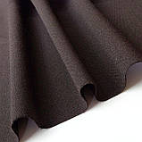 Костюмна тканина щільна стрейч темно-коричнева, фото 5