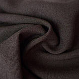 Костюмна тканина щільна стрейч темно-коричнева, фото 4