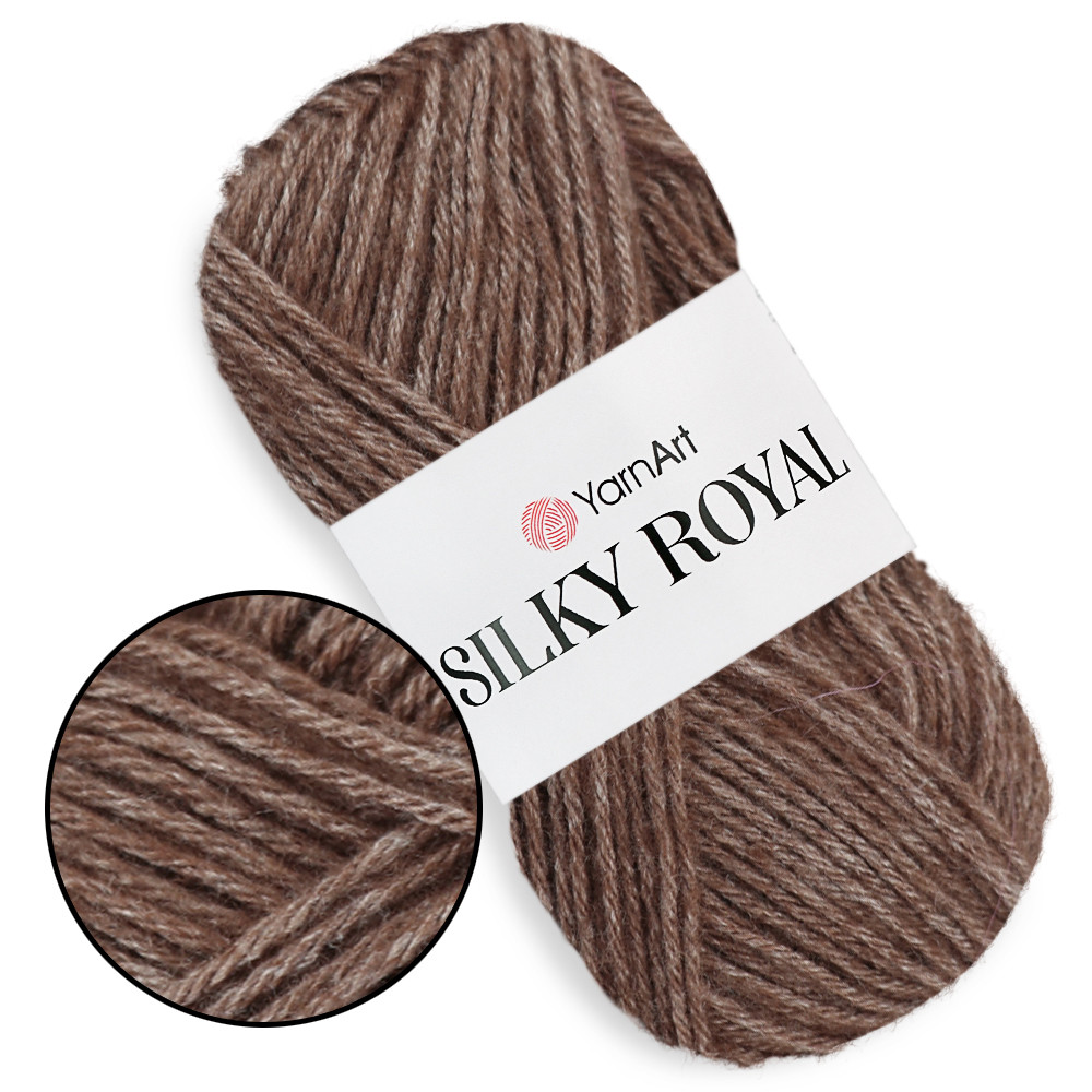 YarnArt Silky Royal, Коричневий №436, фото 1
