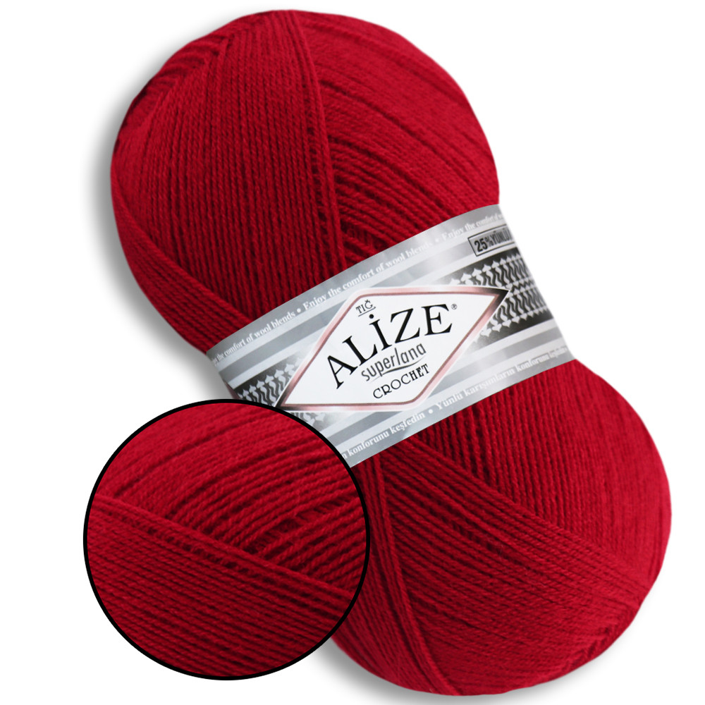 Alize Superlana Tig, Червоний №56, фото 1