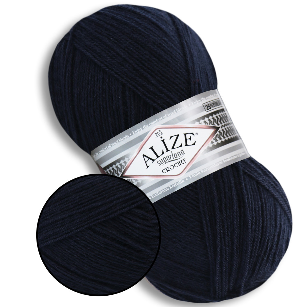 Alize Tig Super Lana, Темно-синій No58, фото 1