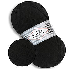 Alize Tig Super Lana, Чорний No60