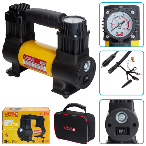 Автомобільний компресор 40 л, 15A, 150psi VOIN VL-590, фото 1