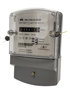 Лічильник електроенергії NIK 2102-02.M2B (однотарифний, електромеханічний)