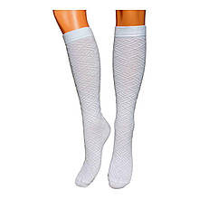 633/640/657 Гольфи для дівчинки LEGKO, білий, стильний візерунок розмір 18, 20, 22