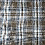 Сорочкова фланель клітинка хакі/сіро-блакитний колір, фото 2