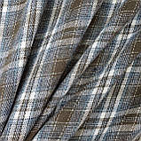 Сорочкова фланель клітинка хакі/сіро-блакитний колір, фото 8