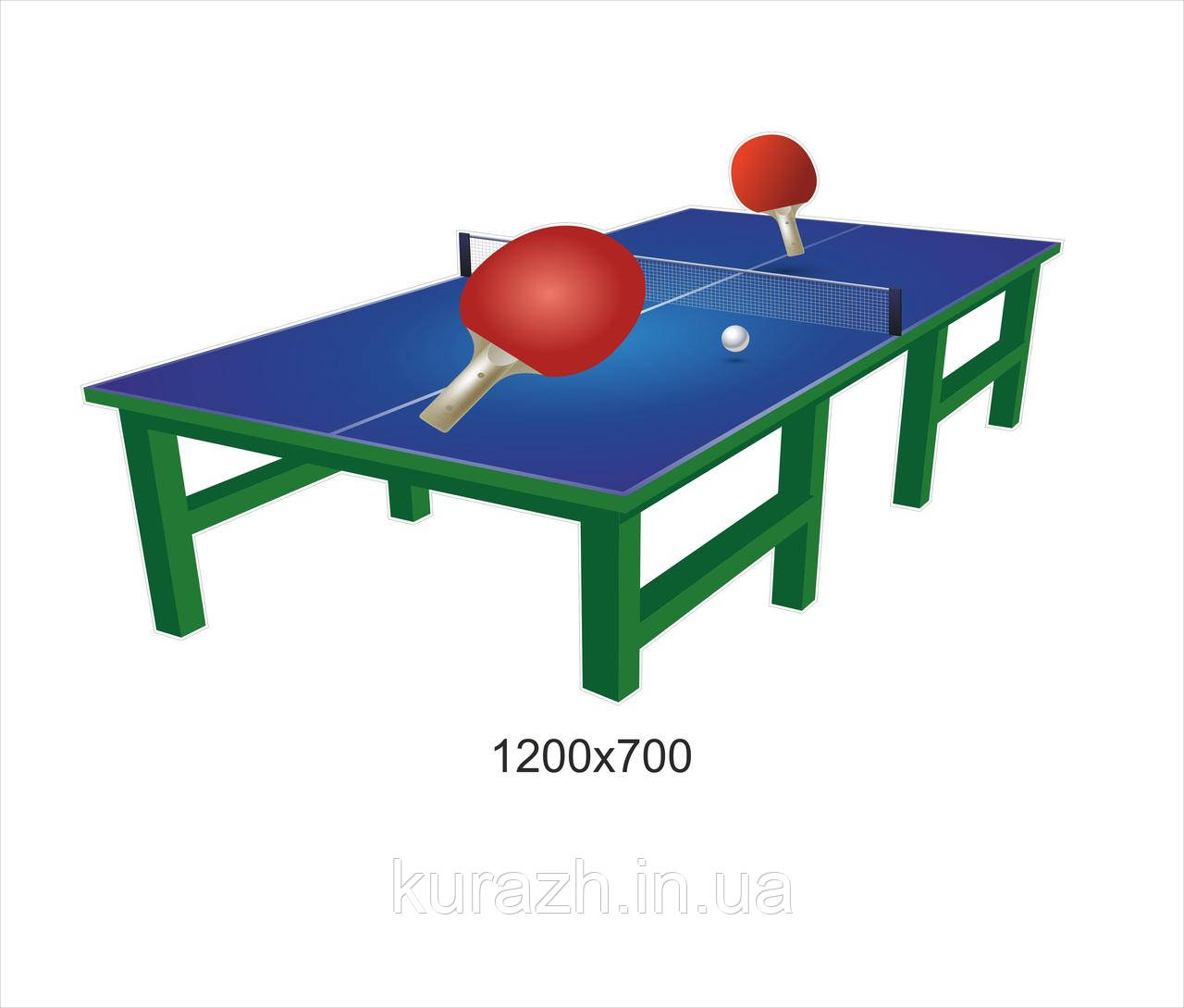 Наклейка на стіну "Тенісний стіл", фото 1