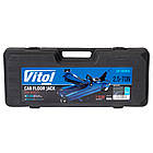 Домкрат гідравлічний підкатний 2,5 т, 85–385 мм. з низьким підкатом 14,5 кг VITOL DP-25385K, фото 4