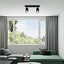 Спот VALESO INN-23060BK чорний на 2 плафони, фото 3