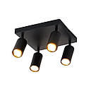 Спот INN-23196BK чорний на 4 плафони, фото 2