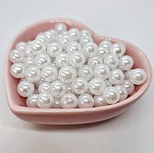 Бусини 0,8 см. Фасування 100 шт. Колір білий.