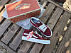 Кеди VANS Old Skool вані виСОКІ BORDO/White кросівки жіночі чоловічі унісекс демісезон, фото 6