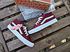 Кеди VANS Old Skool вані виСОКІ BORDO/White кросівки жіночі чоловічі унісекс демісезон, фото 7
