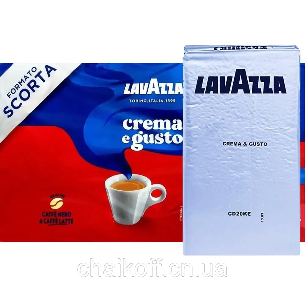 Кава Lavazza Crema e Gusto 250 г мелена ( внутрішній ринок Італії), фото 1