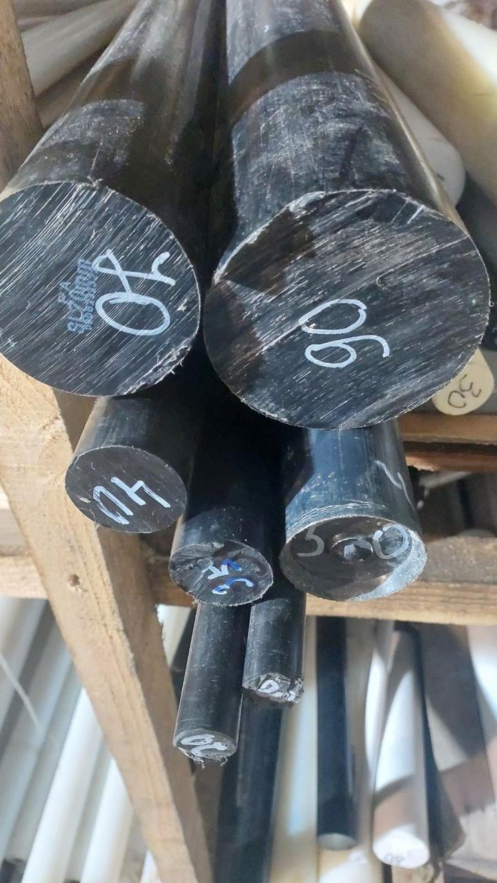 Капролон (поліамід) стрижень Ø20 мм чорний, фото 1