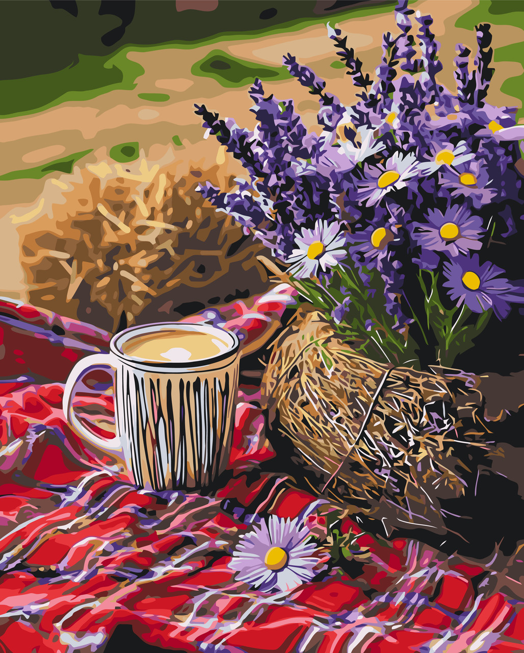 Картина за номерами Натюрморт. Лавандовий спокій 40*50 см Орігамі LW 3517, фото 1