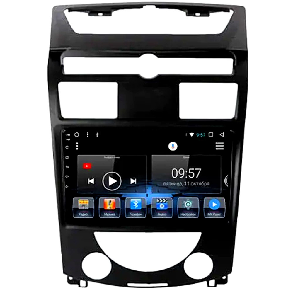 Штатна магнітола андроїд Ssangyong Rexton, Автомагінтола 2дин 4 ядра 2/32, штатний головний пристрій ссайонг, фото 1