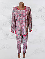Нічна піжама жіноча тепла на байці 100% бавовна Україна р.50,54. Від 4шт по 209грн