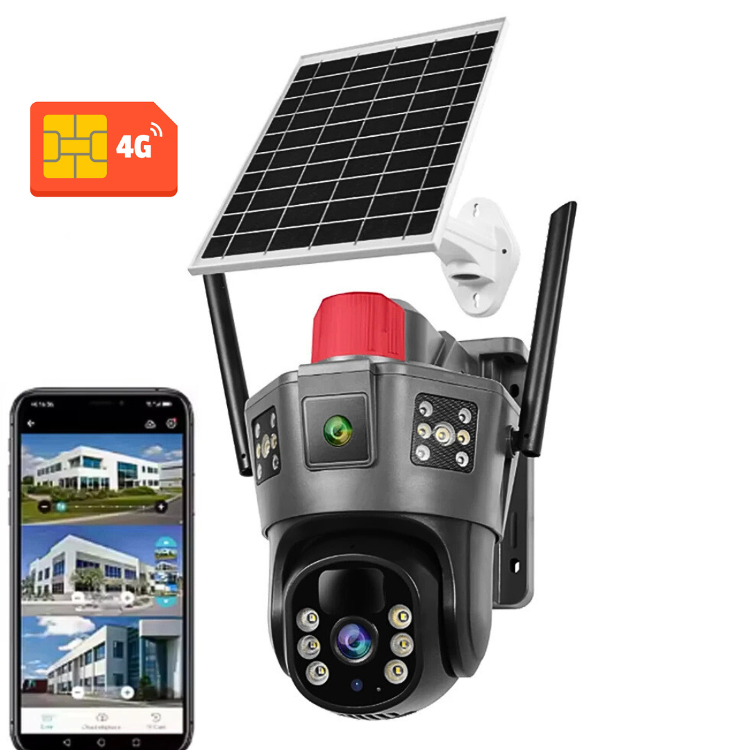 IP 4G камера вулична поворотна бездротова 4Мп TP18 з сонячною панеллю і віддаленим доступом на акумуляторі, фото 1