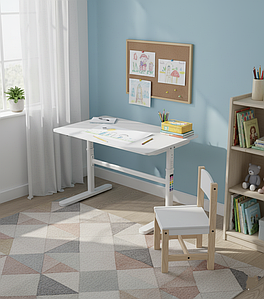 Ергономічний стіл для дітей Mark Adler Study 4.0 Білий