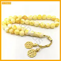 Rest Чотки з бурштину 33 намистини 16 мм медитаційні чотки оберіг для духовних практик