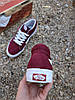 Кеди VANS Old Skool вані виСОКІ BORDO/White кросівки жіночі чоловічі унісекс демісезон, фото 10