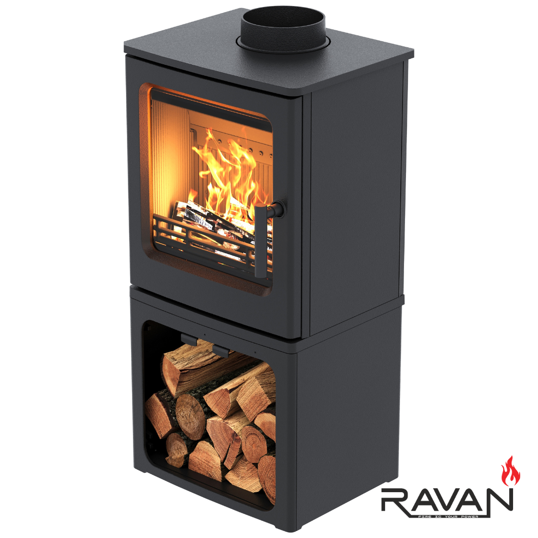 Чавунна піч-камін на дровах Magic 10 кВт Чавунні печі на дровах для будинку тривалого горіння Ravan