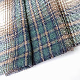 Сорочкова фланель клітинка з начісом зелено-коричнева, фото 9