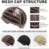 Перука блондин платиново-білий колір довга рівна густа натуральний вигляд термоволокно 80 см, фото 8