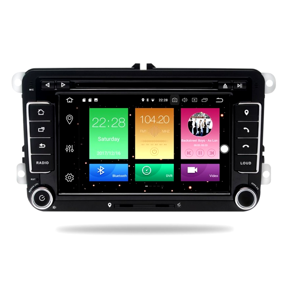 Штатная магнитола андроид VOLKSWAGEN UNIVERSAL 7" Автомагнитола 2 дин 2/32,штатное головное устройство vw, фото 1