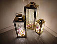 Набір золотих скляних ліхтарів, камінний декор RUHHY 26476, фото 2