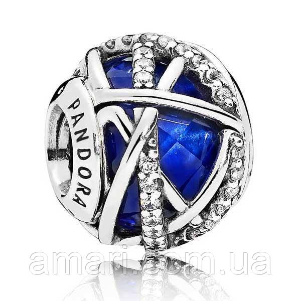 Срібний шарм Пандора "Королівська галактика" 796361NCB, фото 1