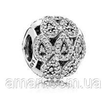 Срібний шарм Пандора "Блискуча крапля" 796271CZ, фото 1