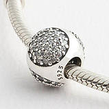 Срібний шарм Пандора "Свердлячі краплі" 796214CZ, фото 2